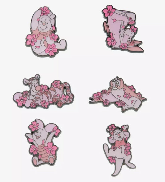 Winnie The Pooh Cherry Blossom Blind Box Pin Set - Hot Topic