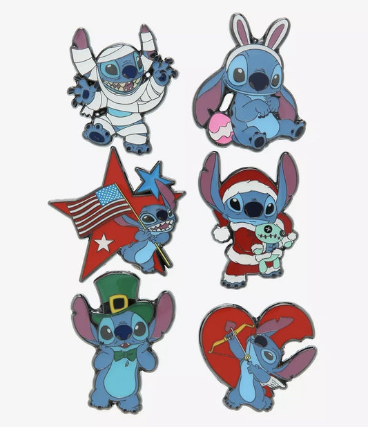 Stitch Holidays Blind Box Pin Set - Hot Topic