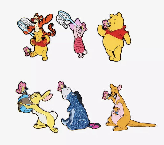 Winnie The Pooh Butterfly Blind Box Pin Set