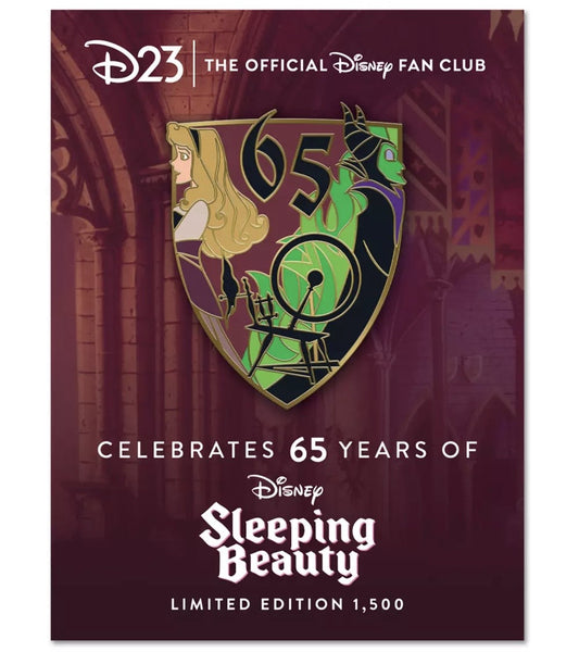 Sleeping Beauty 65th Anniversary D23 Gold Member Exclusive Pin