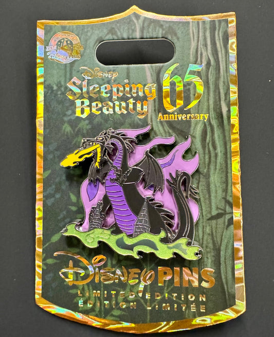 Maleficent Dragon Sleeping Beauty 65th Anniversary Disney Pin
