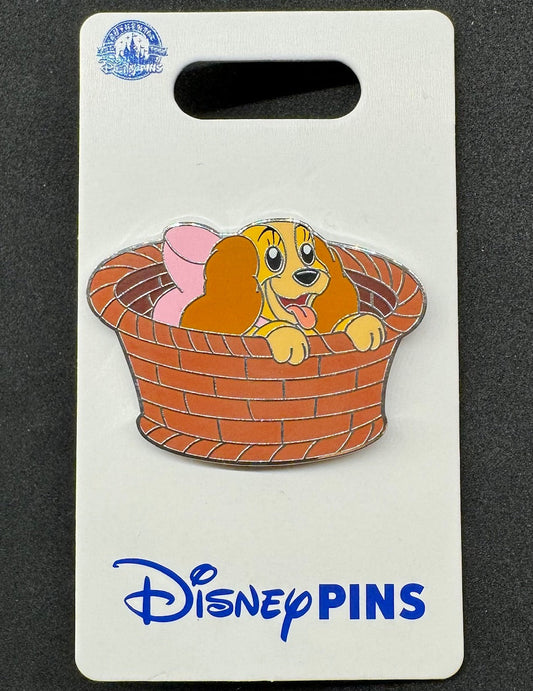 Lady in Basket 2024 Disney Pin