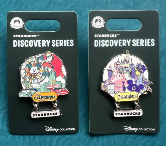 Starbucks Discovery Series Pins at Disneyland Resort