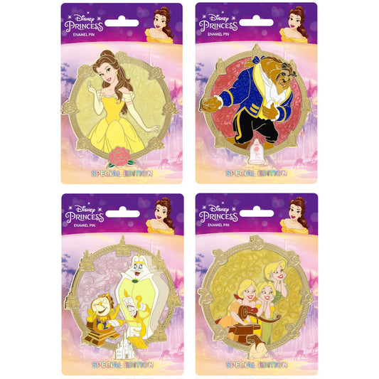Beauty and the Beast Icon Series Disney Pins at Pink a la Mode