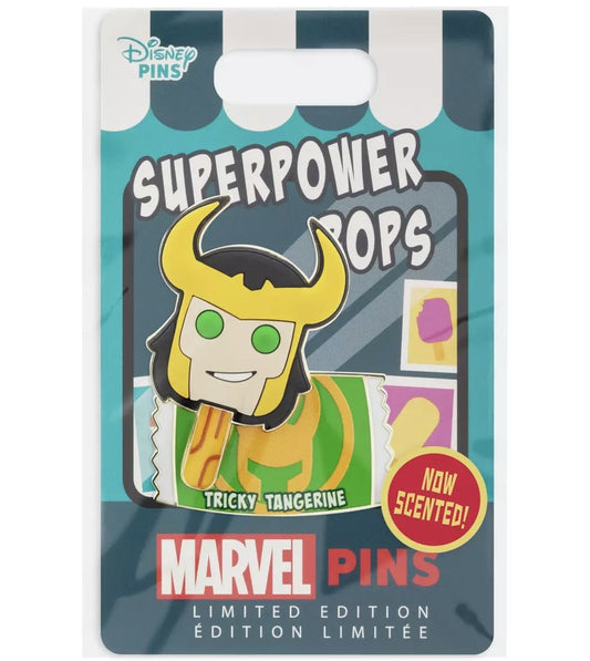 Loki Tricky Tangerine Superpower Pops Pin at shopDisney