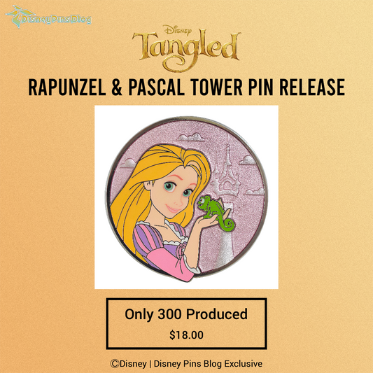 Tangled Rapunzel & Pascal Tower Disney Pin at DPB Store
