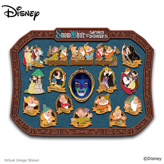 Snow White And The Seven Dwarfs Pins And Wall Display at Bradford Exchange