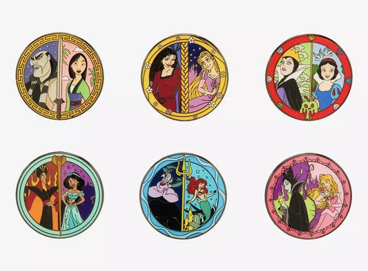 Disney Princess & Villain Blind Box Pin Set - Hot Topic