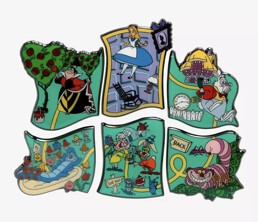 Alice In Wonderland Puzzle Blind Box Pin Set - Hot Topic