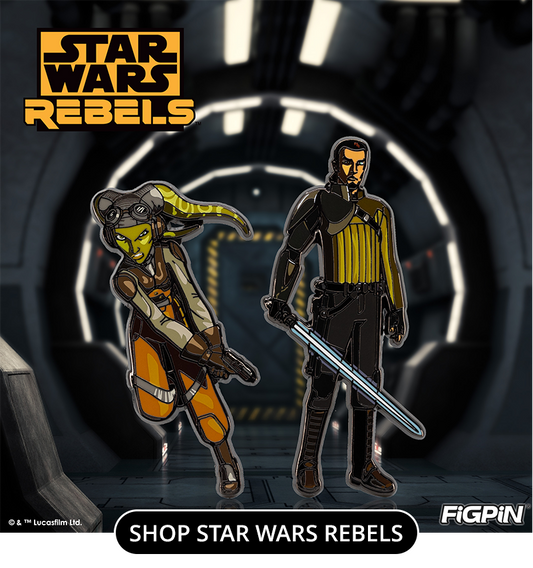 Hera Syndulla and Kanan Jarrus Star Wars Rebels FiGPiN Releases