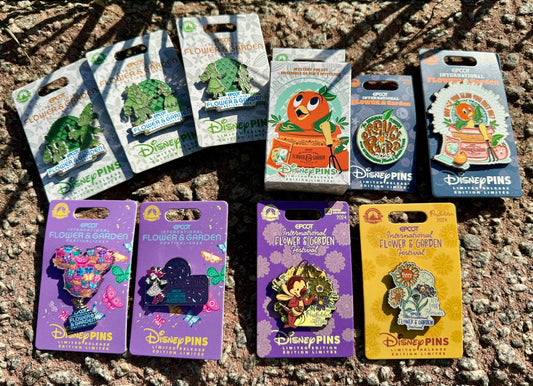 Epcot International Flower & Garden Festival 2024 Disney Pins