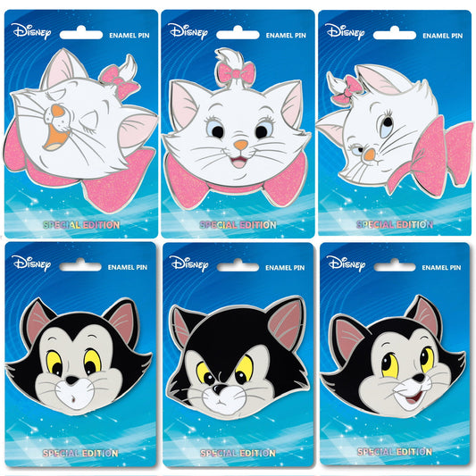 Marie & Figaro Portrait Disney Pins at Pink a la Mode