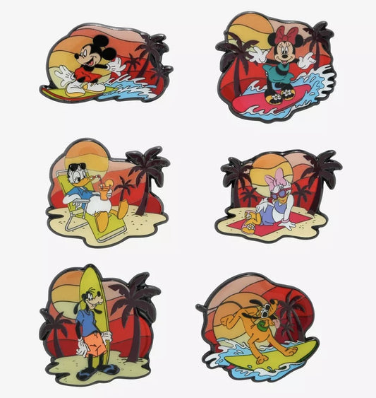 Mickey Mouse & Friends Sunset Blind Box Pin Set - Hot Topic