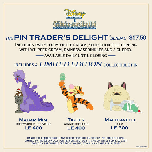 Madam Mim, Tigger & Machiavelli Pin Trader’s Delight – March 23, 2024