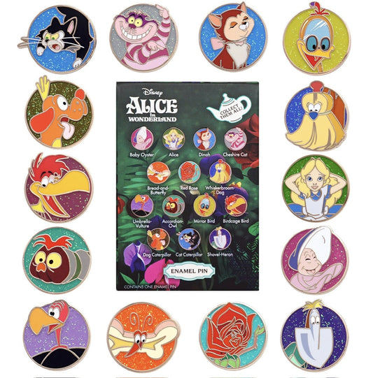 Alice in Wonderland Mystery Pin Set - Pink a la Mode
