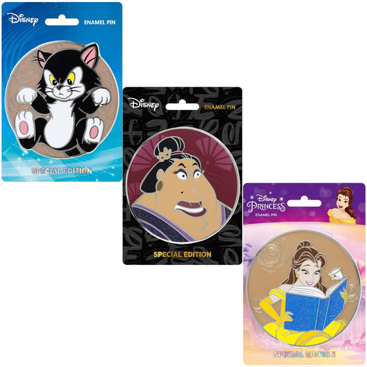 Figaro, The Matchmaker & Belle Expression Series Pins at Pink a la Mode