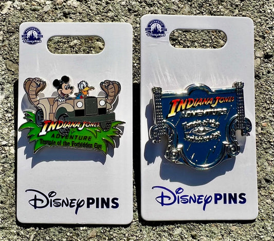 Indiana Jones Adventure Open Edition Pins at Disneyland
