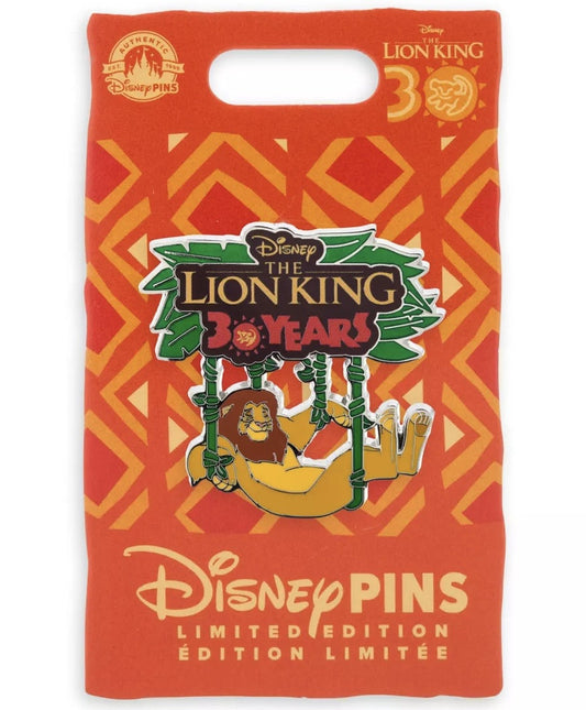 Simba The Lion King 30th Anniversary Pin at Disney Store