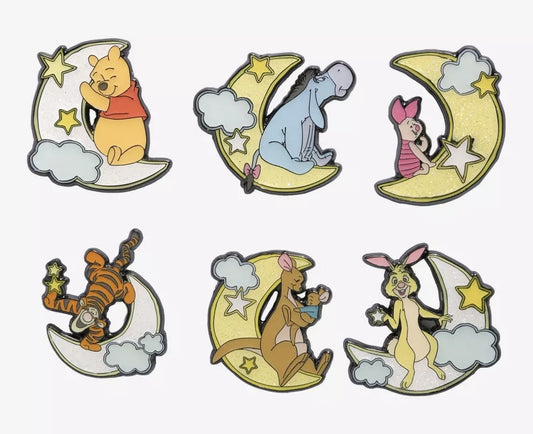 Winnie The Pooh Moon & Stars Blind Box Pin Set