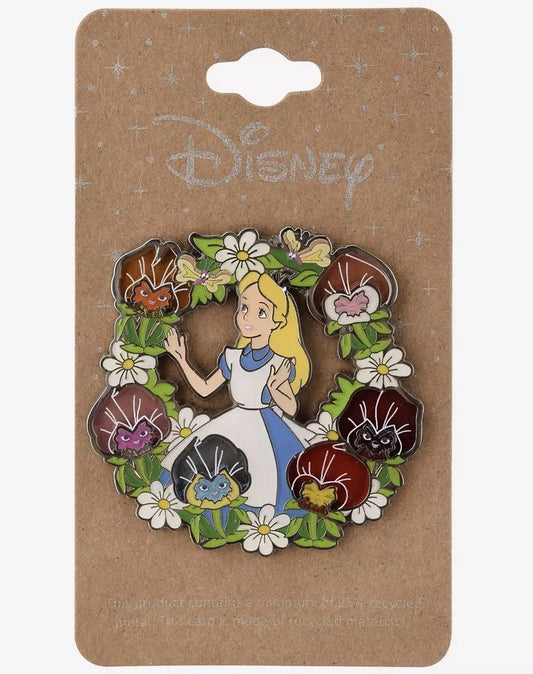 Alice in Wonderland Flower Wreath Disney Pin - BoxLunch
