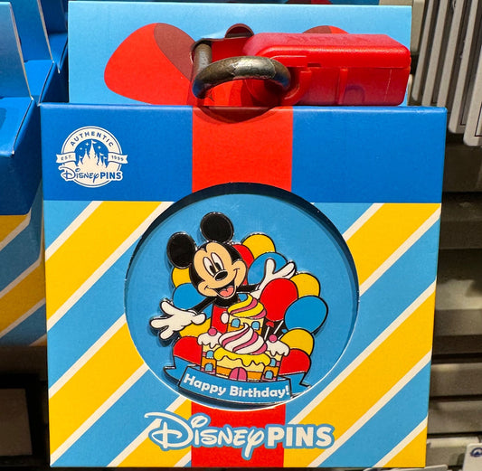New Mickey Mouse Happy Birthday Pin at Disney Parks