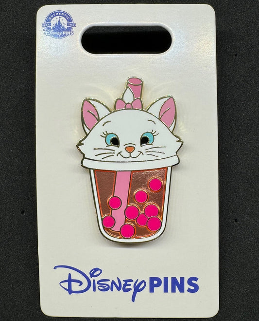 Marie Boba Tea Disney Pin