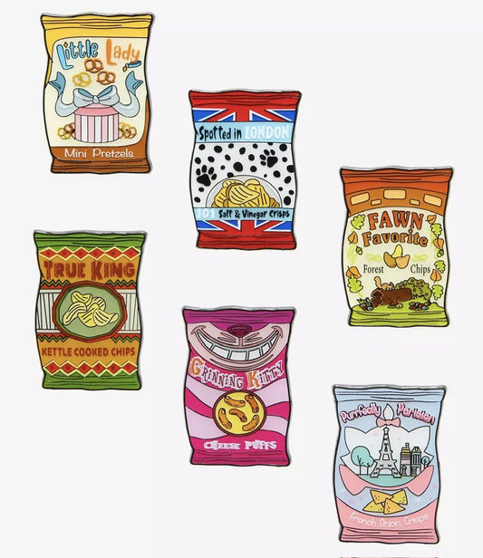 Disney Character Chip Bag Blind Box Pin Set at Hot Topic