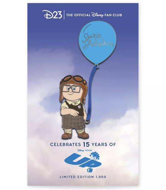 UP 15th Anniversary D23 Gold Member Pin at Disney Store
