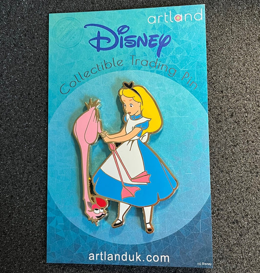 Alice’s Cheating Flamingo ArtLand Disney Pin