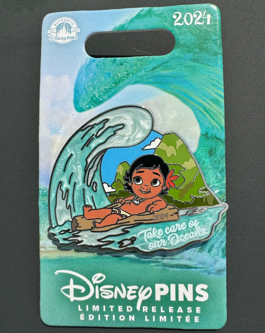 Moana World Ocean Day 2024 Disney Pin