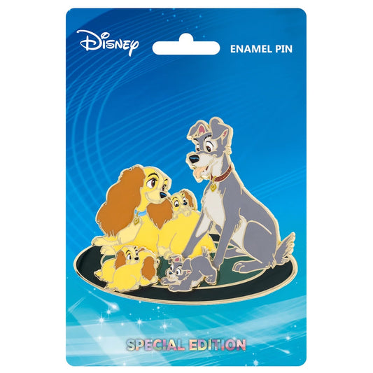 Lady and the Tramp Family Pin - Pink a la Mode