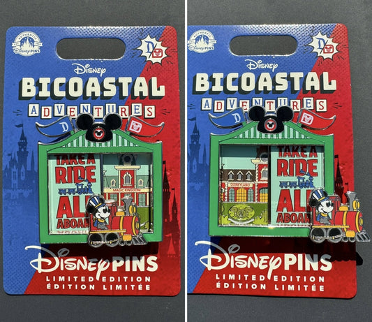 Railroad Bicoastal Adventures Disney Pin