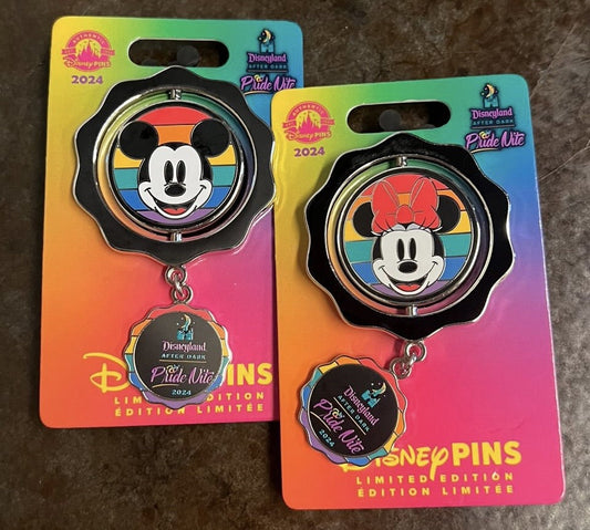 Disneyland After Dark Pride Nite 2024 Spinner Pin