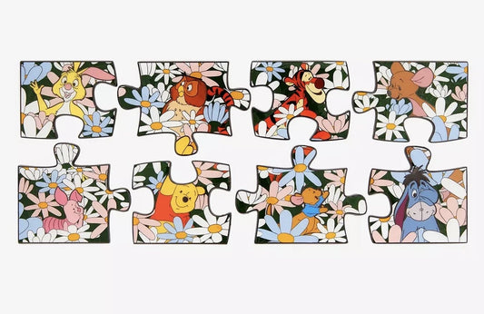 Winnie the Pooh Floral Puzzle Blind Box Pin Set