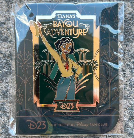 Tiana’s Bayou Adventure D23 Gold Member Pin