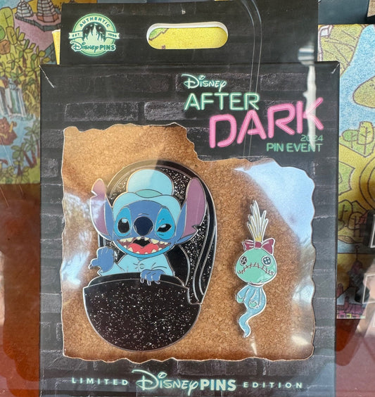 Haunted Mansion Stitch & Scrump Disney After Dark Pin Set