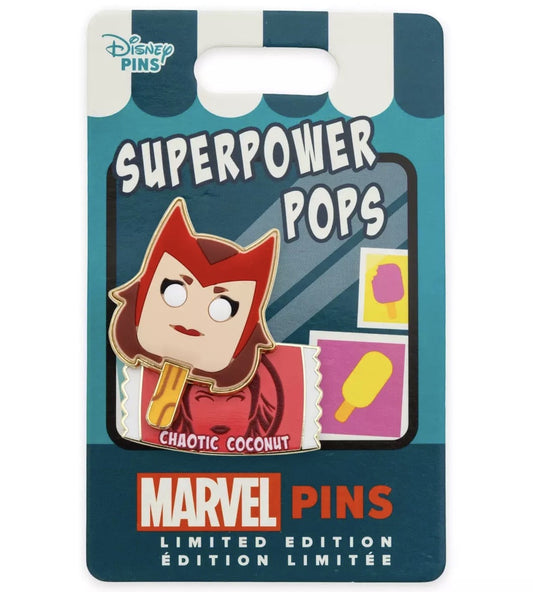 Scarlet Witch Chaotic Coconut Superpower Pops Pin at Disney Store