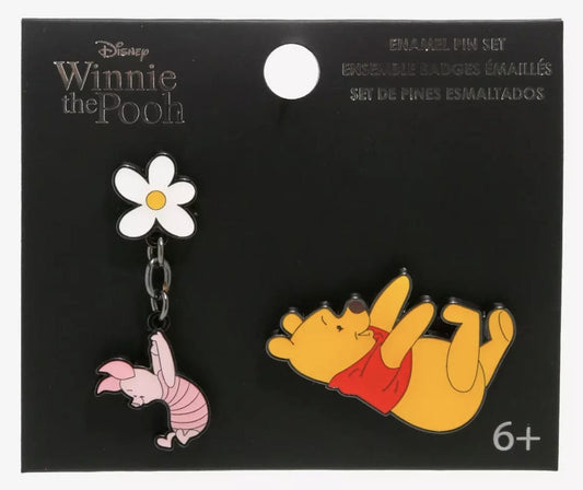 Winnie The Pooh Duo Flower Pin Set at Hot Topic