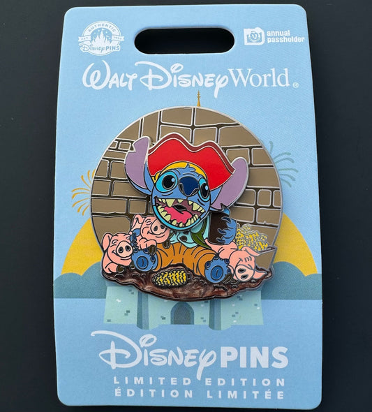 Stitch Pirates of the Caribbean Annual Passholder Disney Pin