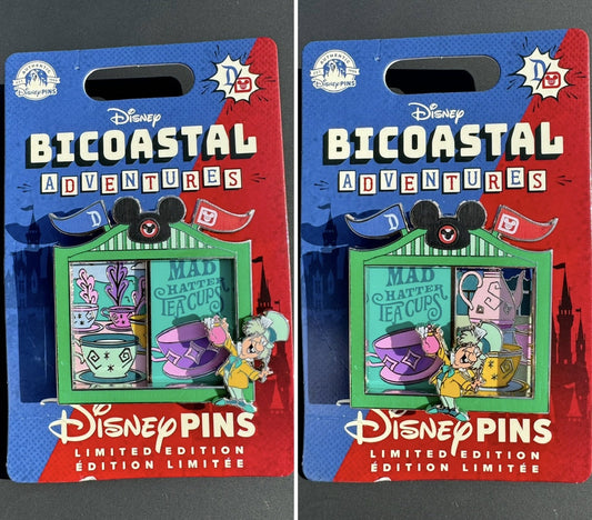 Mad Tea Party Bicoastal Adventures Disney Pin