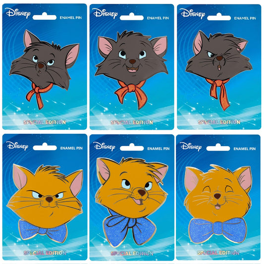 Berlioz & Toulouse Portrait Series Disney Pins at Pink a la Mode