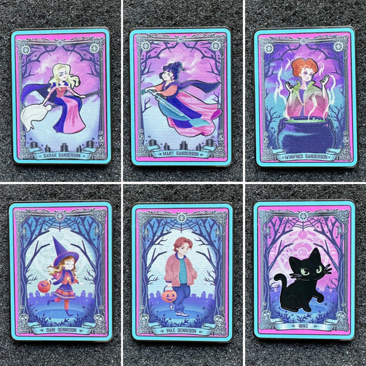 Disney Hocus Pocus Tarot Card Loungefly Mystery Pins