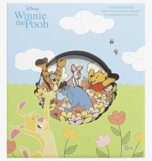 Winnie the Pooh Floral Group Portrait Limited Edition Pin at BoxLunch