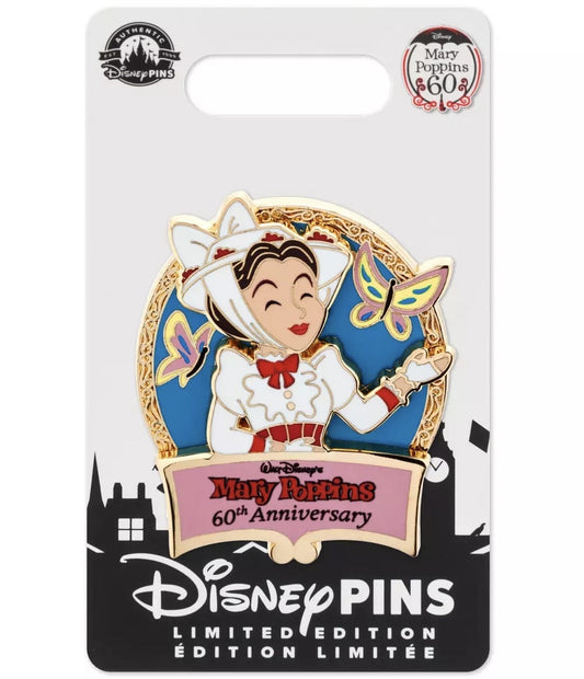 Mary Poppins 60th Anniversary Pin - Disney Store