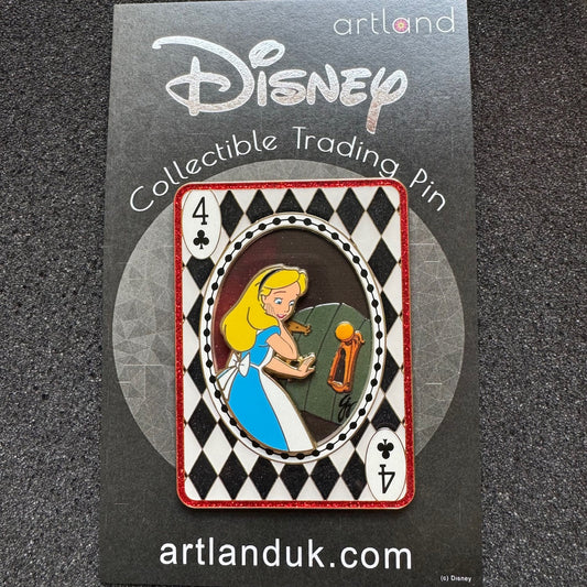 Please Let Me In - Alice in Wonderland Playing Card Pin