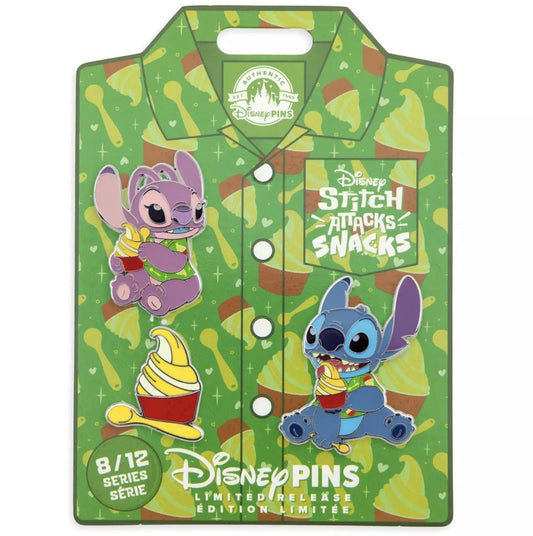 Pineapple Swirl Stitch Attacks Snacks Disney Pin Set