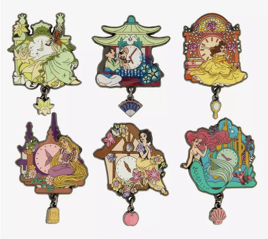 Disney Princess Clocks Blind Box Pin Set - Hot Topic