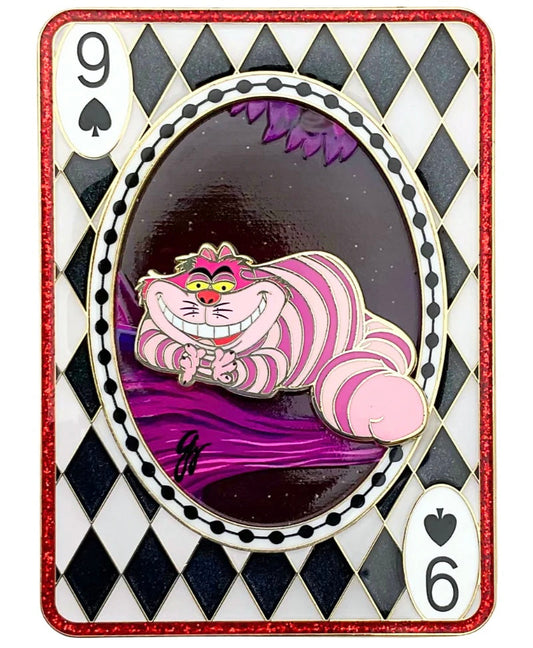 Cheshire Cat – Alice in Wonderland Playing Card ArtLand Pin