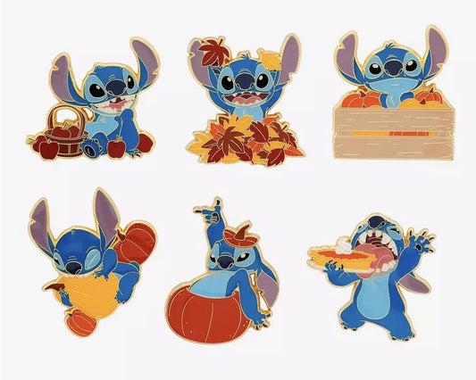 Stitch Fall Activities Blind Box Pin Set - BoxLunch
