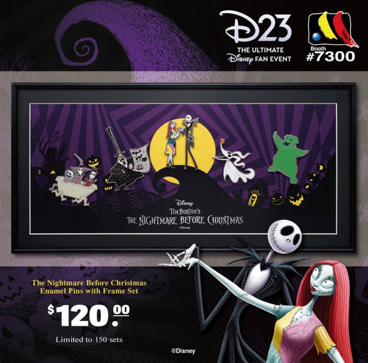 Nightmare Before Christmas Framed Pin Set at Monogram at D23 2024